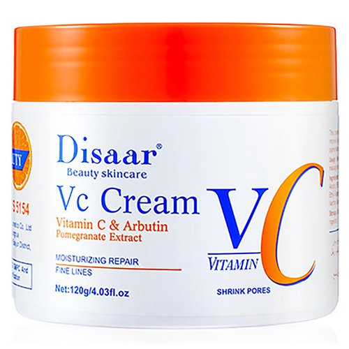 DISAAR Beauty Moisturizing Repair Fine Lines Cream Vitamin C Arbutin Pomegranate Extract Shrink Pores 120g / 4.03fl.oz