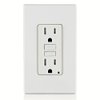 Leviton GFCI Outlet, 15 Amp, Self Test, Tamper-Resistant with LED Indicator Light, Protection from Electric Shock and Electrocution, GFTR1-W, White