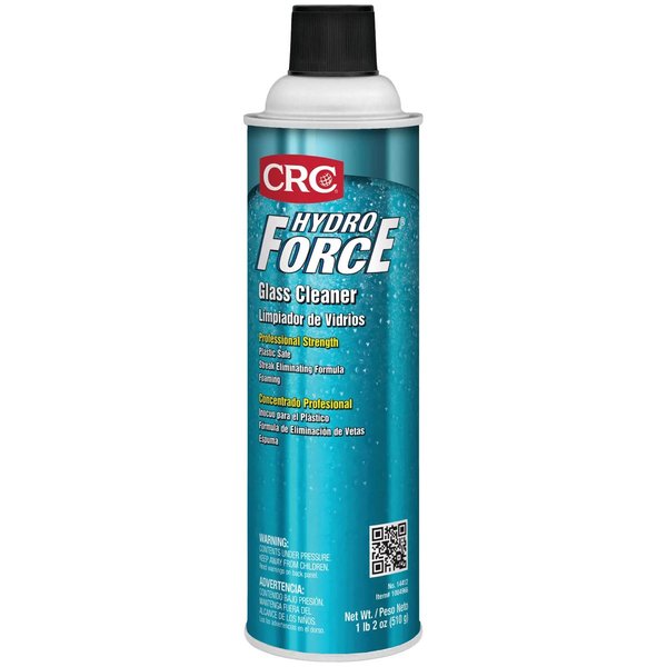 CRC HydroForce Glass Cleaner 14412 – 18 WT. OZ., Professional Strength Cleaning Solution