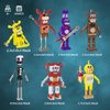 Five Nights Security Breach Building Block Toy 7 in 1, Fazbear Fredy Fighting Monster Action Figure DIY Model, Compatible with Lego, Suitable for 8+ Adults Boys Girls Birthday (695PCS)