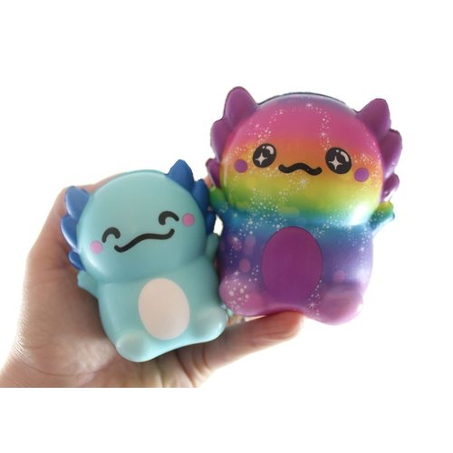 Mama and Baby - Set of 2 Different Sizes Slow Rise Squishy Toys - Memory Foam Party Favors, Fidgets, Prizes, OT (Random Color)