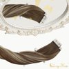 Hair Tape in Extensions Human Hair Ombre Blonde Sunny Tape in Real Human Hair Extensions Medium Brown Ombre Platinum Blonde Balayage Tape in Remy Hair Extensions Ombre Blonde 20pcs 50g 14inch