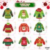 KatchOn, Ugly Sweater Christmas Hanging Decorations - Pack of 30, No DIY | Ugly Sweater Party Decorations | Hanging Christmas Decorations for Christmas Party Decorations | Merry Christmas Decorations