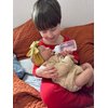 Anano Realistic Reborn Baby Toddler Boy 19 Inch Weighted Real Reborn Babies That Look Real and Feel Real Life Like Baby Dolls Newborn Reborn Silicone Baby Doll Girl (Mustard, Family Edition)