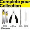 Harperton Cuticle Trimmer - Full Jaw Nipper and Trimmer, Non-Slip Cuticle Nipper Stainless Steel Cutter Fingernails and Toenails