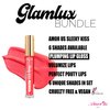 Glam Lux Beauty Bundle Amorus Shine Sleek Plumping Lip Gloss, Fake Lip Injection Lip Filler Lip Plumper Set of 6, High Shine, Shimmering Finish, Fuller Lips