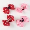 4 Inch Mouse Ears Hair Bow Clips Toddler Girls Polka Dot Hair Accessories Dress Up Birthday Gift Decorations