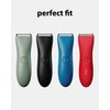2 Pack Replacement Blades and Protecting Guards for Meridian Trimmer, Compatible with Meridian Body Hair Trimmer(Sage, Onyx, Ocean, Lava), Fit for Meridian Trimmer Blades for Meridian Shaver