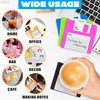 Floppy Disk Coasters for Coffee Table Decor - Silicone Coasters Set of 6 Pcs Coffee Bar Coasters for Drinks Cute Desk Accessories Nostalgia Coaster for Desk - Coffee Cup Holder Coasters