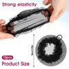 Hair Nets for Buns, 12Pcs Hair Bun Net Thicken Black Bun Nets for Ballet Girls Elastic Mesh Invisible Hair Bun Cover Hair Styling Tools for Food Service, Sleeping, Wig, Women Ballet Performance
