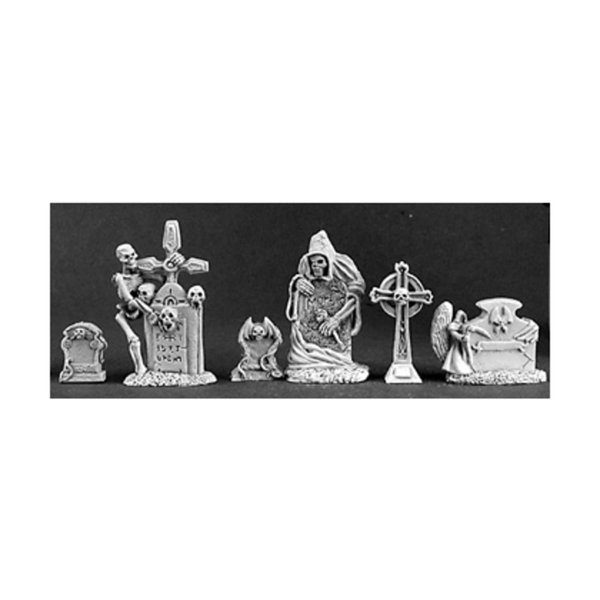 Dark Heaven Tombstones (5) RPR 03122 by Reaper