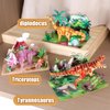 Wooden 3D Dinosaur Puzzles Set for Kids Age 8-10-12-14, DIY Wooden Art and Crafts Assemble 3D Dinosaur Model Puzzle, Home Decor and Office Art Creative Gifts for Adults (Tyrannosaurus)