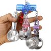 Bonka Bird Toys 1929 Small Clacker Stainless Steel Acrylic Colorful Pacifier Parrot Parrotlet Beak