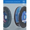 PFERD 67381 Polifan PFR Curve Radial Type Flap Disc, Ceramic Oxide, 4-1/2" Diameter, 7/8" Arbor Hole, 13300 RPM, 60 Grit