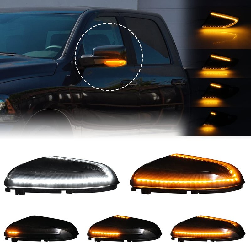 Aexploer Side Tow Mirror Turn Signal LED Puddle Lights for Ram 1500 2500 3500 Compatible with Ram...