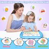 AuroTops 2pcs Magnetic Drawing Board Toddlers Toys, Magnetic Doodle Board Early Educational Learning Toy, Writing Painting Magnet Doodle Pad Toys for 3 4 5 Years Old Kids Boys Girls Birthday Gift