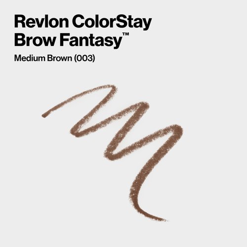 Revlon ColorStay Brow Fantasy, All In One Eyebrow Powder Pencil with Shaping Clear Gel, Gel Infused with Panthenol, Smudge-proof, 16HR Visibly Full Brows, 103 Medium Brown