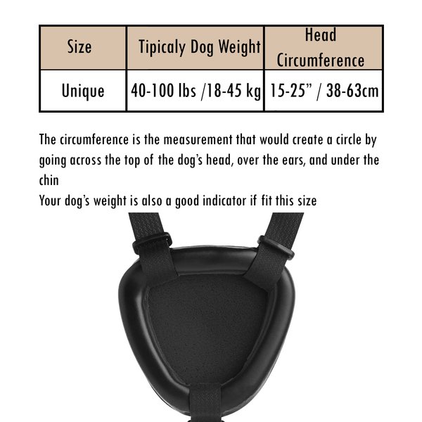 K9 Hearing Protection for Dogs (Black)