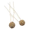Shop Ginger Wedding Disco Ball Rhinestones U Shape Hair Pins Party Bridal Bridesmaid (Gold, 10)