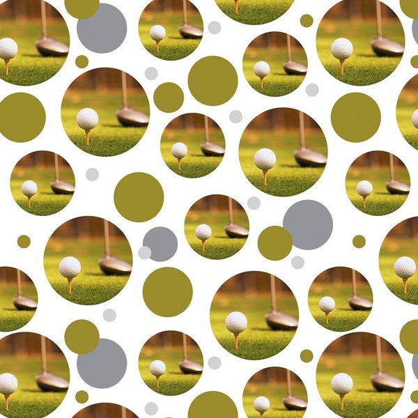 GRAPHICS & MORE Premium Gift Wrap Wrapping Paper Roll Pattern - Golf Golfing Golfer - Golf Ball Club Golfing