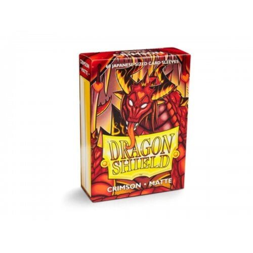 Arcane Tinmen ApS Dragon Shield Japanese Size Sleeves – Matte Crimson 60CT - Card Sleeves Smooth & Tough - Compatible with Pokemon, Yugioh, & More– TCG, OCG,ART11121