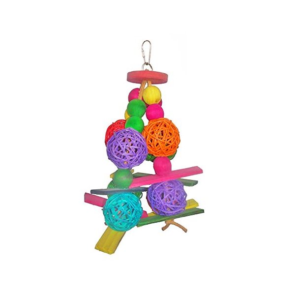 FixtureDisplays® Shred Pyramid Tower Bird Toy 12187 12187-NEW-NF