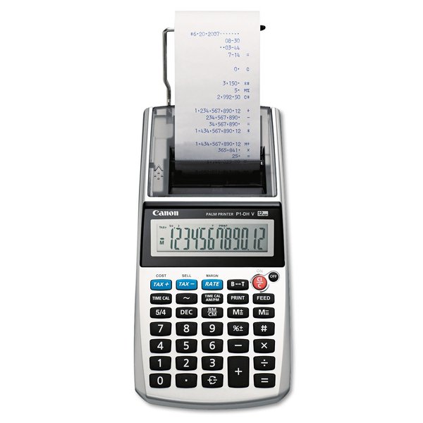 Canon P1-DHV 12-Digit Compact Printing Calculator, Purple Print