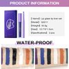 GL-Turelifes 2Pcs Matte Lip Liner & Lip Gloss Kit White Green Black Purple Vampire Lipstick Non-stick cup non-fading Liquid Lipstick long-lasting for Halloween Cosplay (#3 Blue)