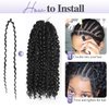 FANCEE Afro Kinky Curly Braiding Hair Ombre Blonde Marlybob Jerry Curl Crochet Hair Extension for Black Women Short Soft Synthetic Passion Twist Hair 6X (1B/27, 18 Inches)
