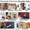 Bstsilver Silicone Phone Grip, Double Sided Suction Cup Cellphone Case Mount for iPhone Universal Smartphone, Hands-Free Mobile Mirror Holder for Selfies Videos Tiktok Influencer Gym Shower Kitchen