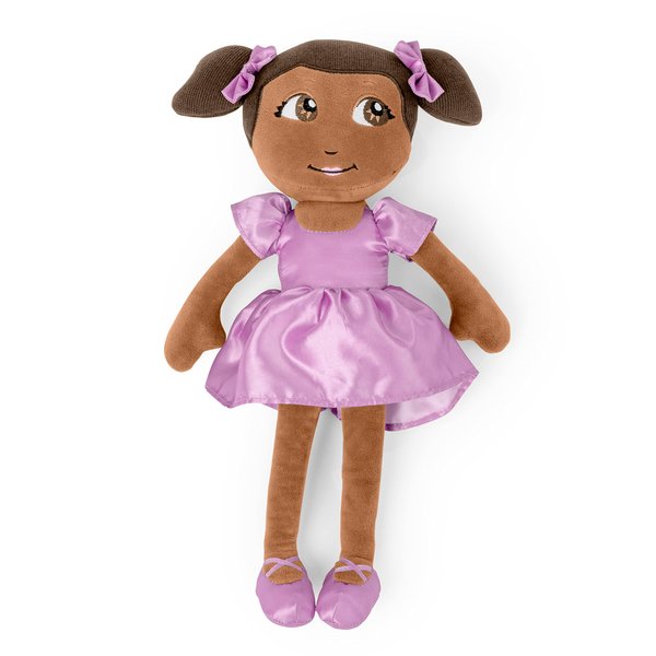 Little Muffincakes Zhara Plush Doll, Ballerina, Pink, Soft Fabrics, for Ages Newborn & Up