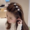 YINGMAN - Braided hair clips with sparkling crystal stone, satin fabric hair bands with crystal, duckbill hair clips, chopped hairpin with four leaf clover