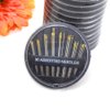 50pcs/lot U Shape Snap Clips for Hair Extensions Tool with Silicone Back Wig Clips in Weave Wig Accessory 32 (LT Brown)