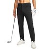 G Gradual Men's Stretch Golf Pants with 6 Pockets Slim Fit Dress Pants for Men Travel Casual Work (Black, L)