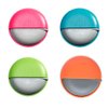 Pill Cases 4 Packs Travel Pill Organizer Portable Compact Pill Box for Purse Cute Round Medicine Container for Pills Fish Oil Vitamine Supplements