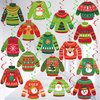 KatchOn, Ugly Sweater Christmas Hanging Decorations - Pack of 30, No DIY | Ugly Sweater Party Decorations | Hanging Christmas Decorations for Christmas Party Decorations | Merry Christmas Decorations