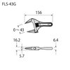 FUJIYA Tools, FLS-43G-F, Short Adjustable Wrench with Grip