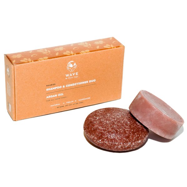 Argan Oil Shampoo And Conditioner Bar for hair Set. Solid shampoo and conditioner Travel. 100% Vegan, Plastic Free, Handmade in USA.
