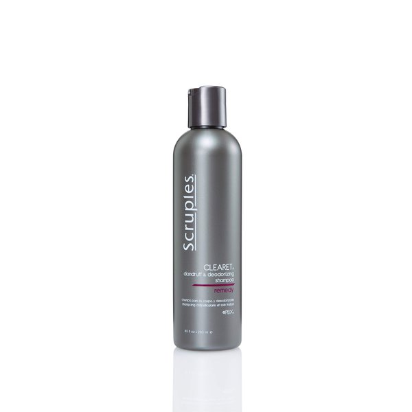 Scruples Clearet Anti Dandruff Shampoo - Professional Deodorizing Shampoo to Soothe Dry & Itchy Scalp From Flaking - Scalp Treatment + Cleanser (8.5 oz)