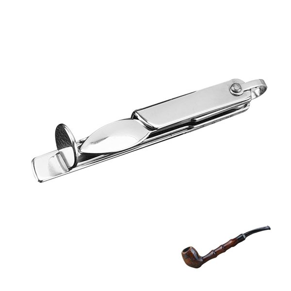 Smoking Pipe Cleaning Tool 3 in 1 Tobacco Pipe Tamper Reamer Stainless Steel Smoking Tobacco Pipe Cleaner Cleaning Tool for Hookahs Pipe Water Pipe