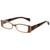 Calabria Victoria Designer Reading Glasses +1.75 Tan Women Vintage Single Power Reader Distortion Free Lenses Lightweight