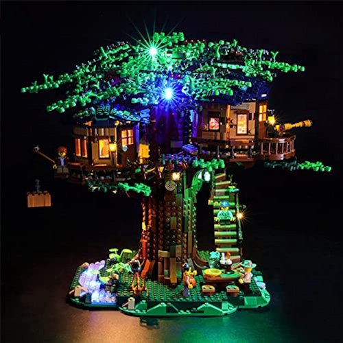 GEAMENT Upgraded Version LED Light Kit for Ideas Treehouse - Compatible with Lego 21318 Building Blocks Model (Model Set Not Included)