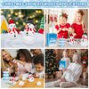 Christmas Craft Snowman Kit, 3 Pack DIY Snowman Craft Kit for Kids, Build a Snowman Indoor Decor, Creative Kids Air Dry Modeling Clay, Xmas Activities Snowman Making Kit for Kids Toys Favors