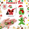 MiniInflat 50 Pcs Mini Snowman Figurines Xmas Santa Rubber Figurines Gingerbread Man Tabletop Figurine Micro Landscape Ornament Mini Garden Dollhouse Accessories for Crafts DIY Party