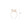 VMila Bachelorette Party Veil - Perfectly Designed for Bride to Be with Stylish Bride to Be Sash, Bridal Shower Tiara, Bridal Sash - Ideal Bride Sash for Bachelorette Party (Gold White)