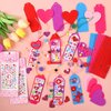 Valentine's Day Gifts for Kids - 401 PCS Valentine's Day Cards Craft Kit DIY Bookmarks Set, Valentine Craft Kits with Assorted Hearts Stickers Valentines Favors for Kids Classroom Gifts Exchange