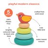 Mentari Toys - Stacking Tree with Bird - 5pcs Ring Stacker Toddler Toy - Wooden Stacking Rings - Boost Fine Motor Skills - Toddler Educational Toy - Age 12m+