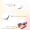 Premade Fans Eyelash Extensions 600 pcs Small Base Promade Loose Fans Stable C Curl 9-14mm Mix Lengths Short Stem Pre Made Volume Lashes with Reusable Silicone Pad by EMEDA (10D 0.07 C 9-14mm)