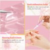 500 Pcs Square Nail Tips, AITRAI Long Nail Tips for Acrylic Nails Professional False Nails Clear Acrylic Nail Kit with Glue, Adhesive Tabs Acrylic Nail Clipper Files for Nail Art DIY
