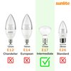 Sunlite Incandescent C9 Colored Night Light Bulb, 7 watts, 120 Volts, Intermediate E17 Screw Base, 2000 Rated Hours, Christmas-Lights Nightlight, Transparent Blue, 25 Pack